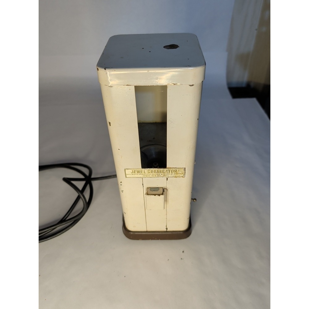 Rare Vintage 1940s Jewel Tea Granulator Coffee Grinder Model J-1 Missing Glass